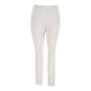 Yogalicious White Leggings with Subtle Pastel Hues
